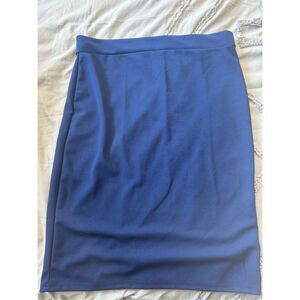 NEW Blue Pencil Stretch Skirt Career 16/18